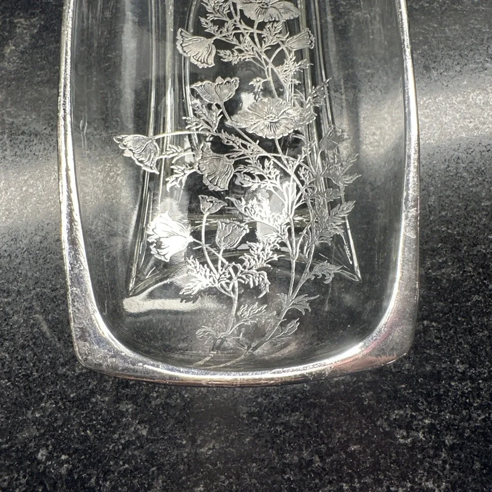 SILVER‎ CITY Flanders Clear Celery Relish Dish 9.5